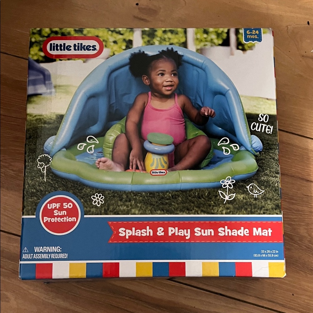 Little Tykes Splash & Play Sun Shade Mat - Blue and Green